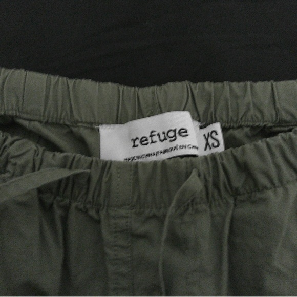 Olive Green Parachute Pants - Picture 2 of 2